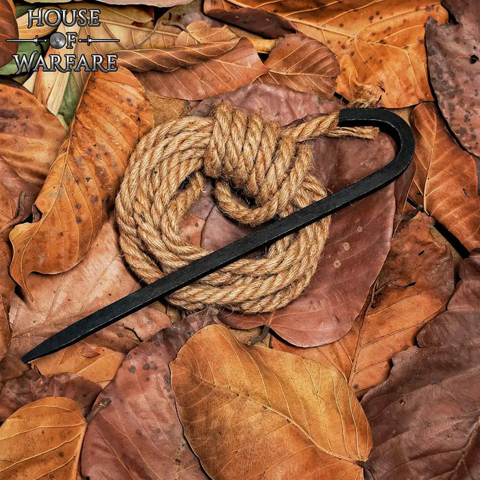 Hand-forged iron tent peg