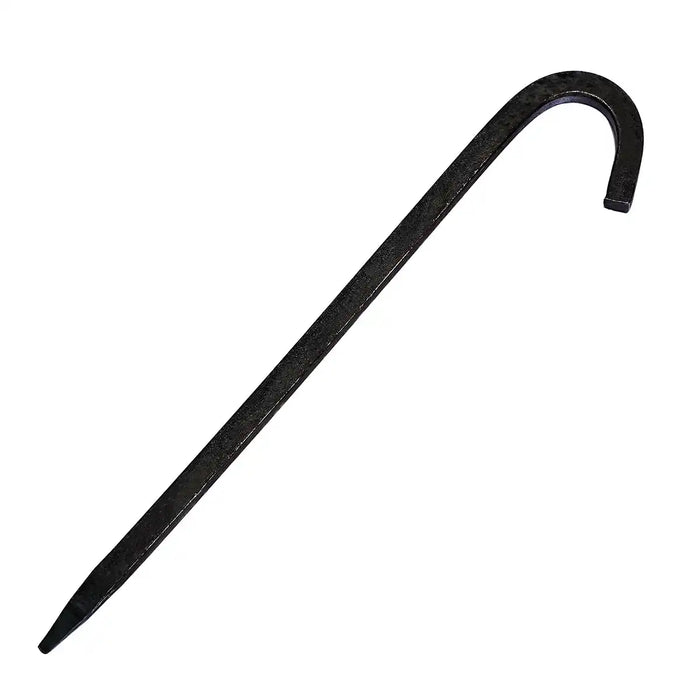 Hand-forged iron tent peg