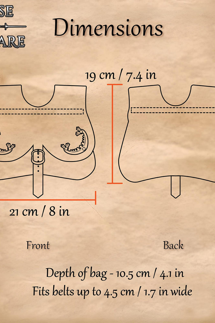 Medieval kidney purse with fittings