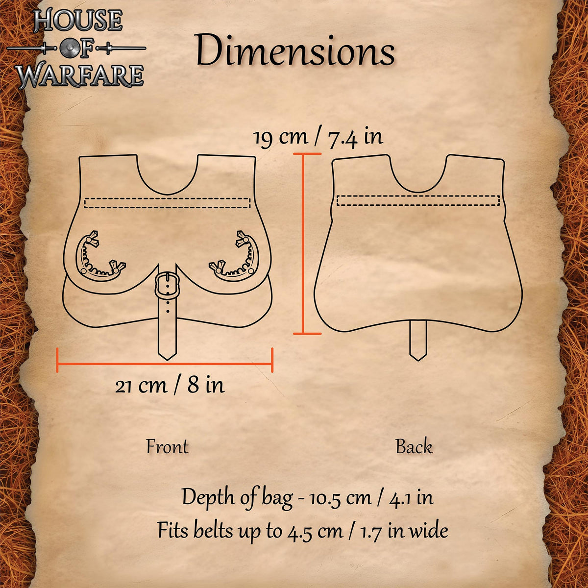 Medieval kidney purse with fittings