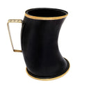Viking horn drinking cup with brass edge