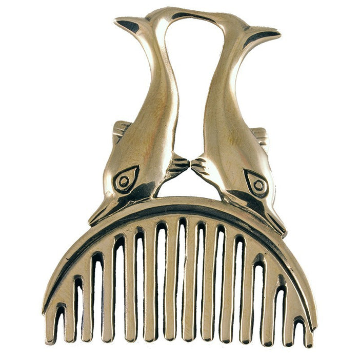 Hair comb with dolphin motif, 1st-2nd century, bronze