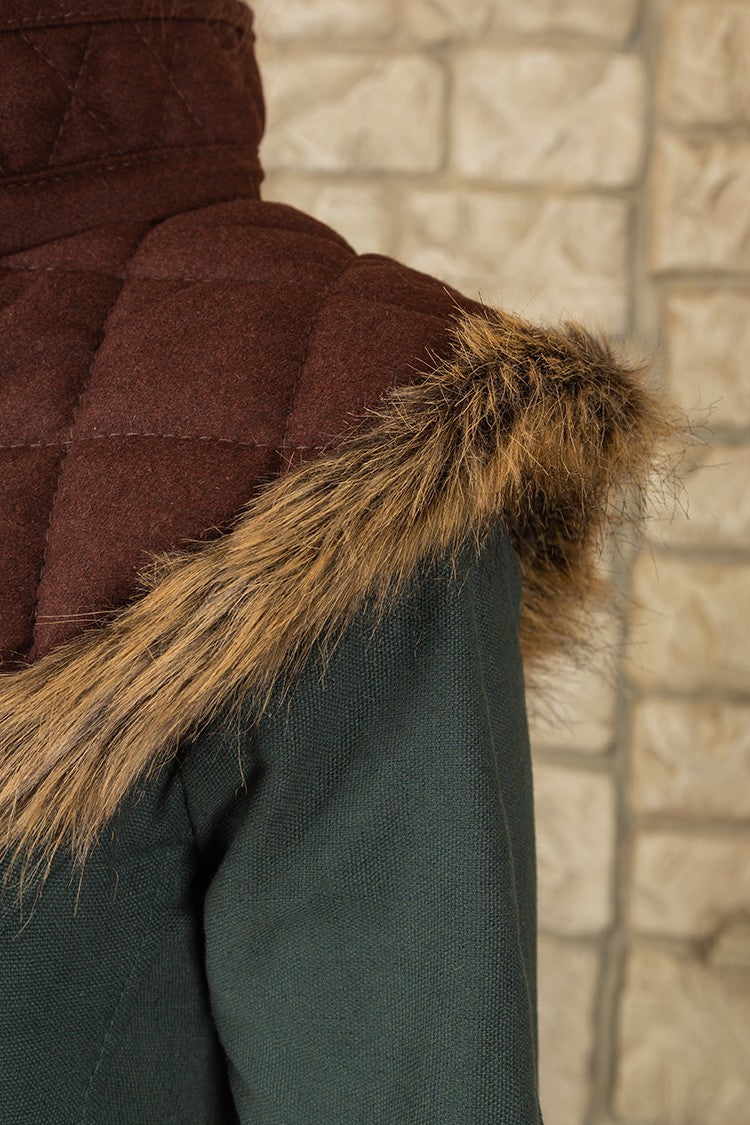 Gambeson collar Nimue wool brown