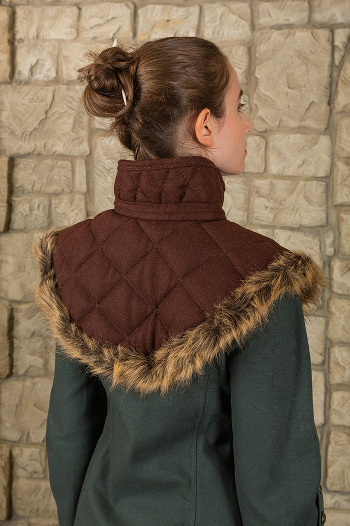 Gambeson collar Nimue wool brown