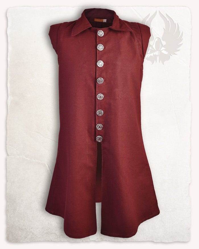 Waistcoat Tilly, ca. 1680-1730, bordeaux red