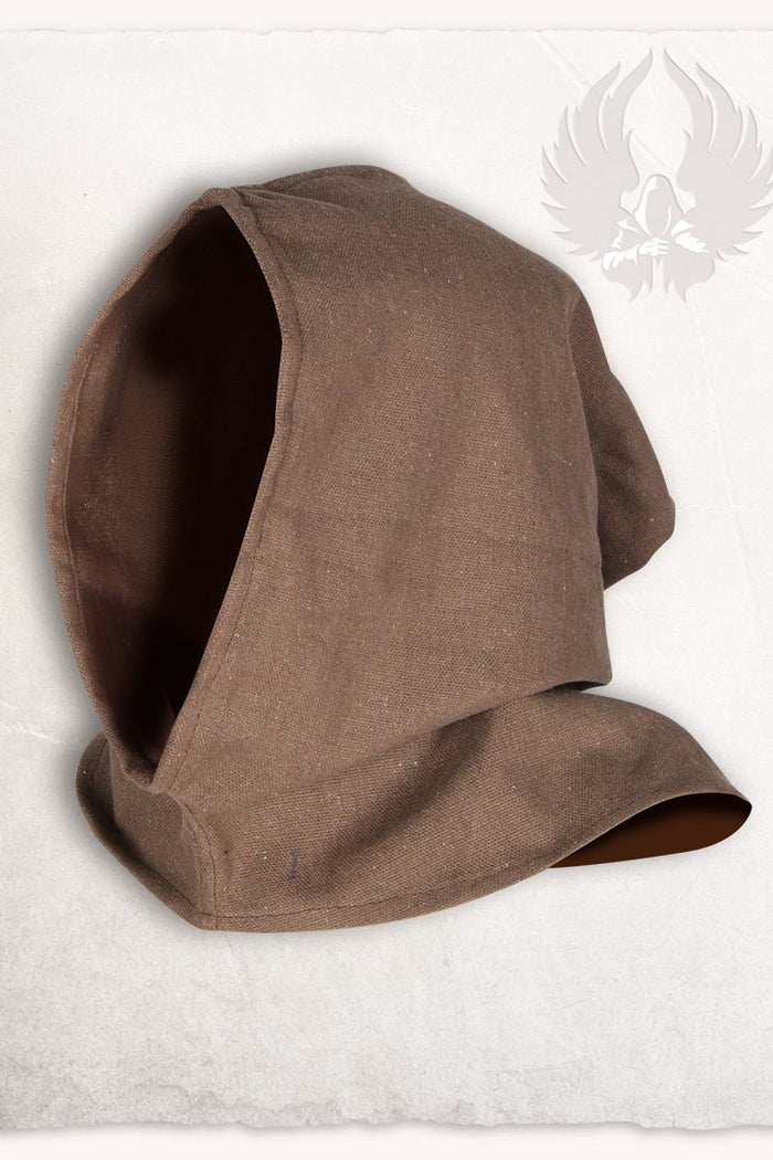 Brown Medieval Hood, Cotton