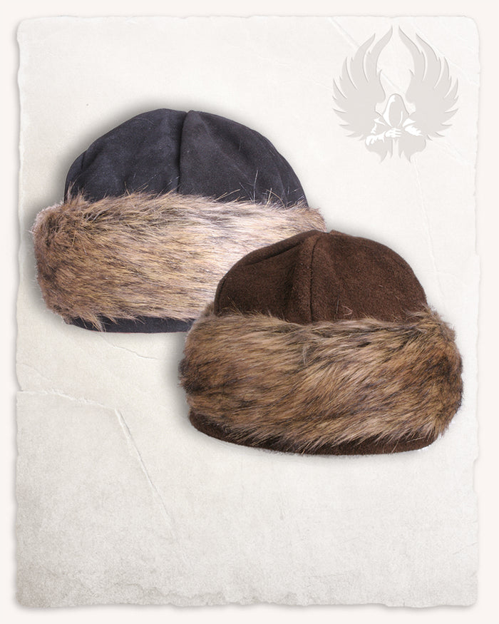 Viking hat Ragi, wool blend, black