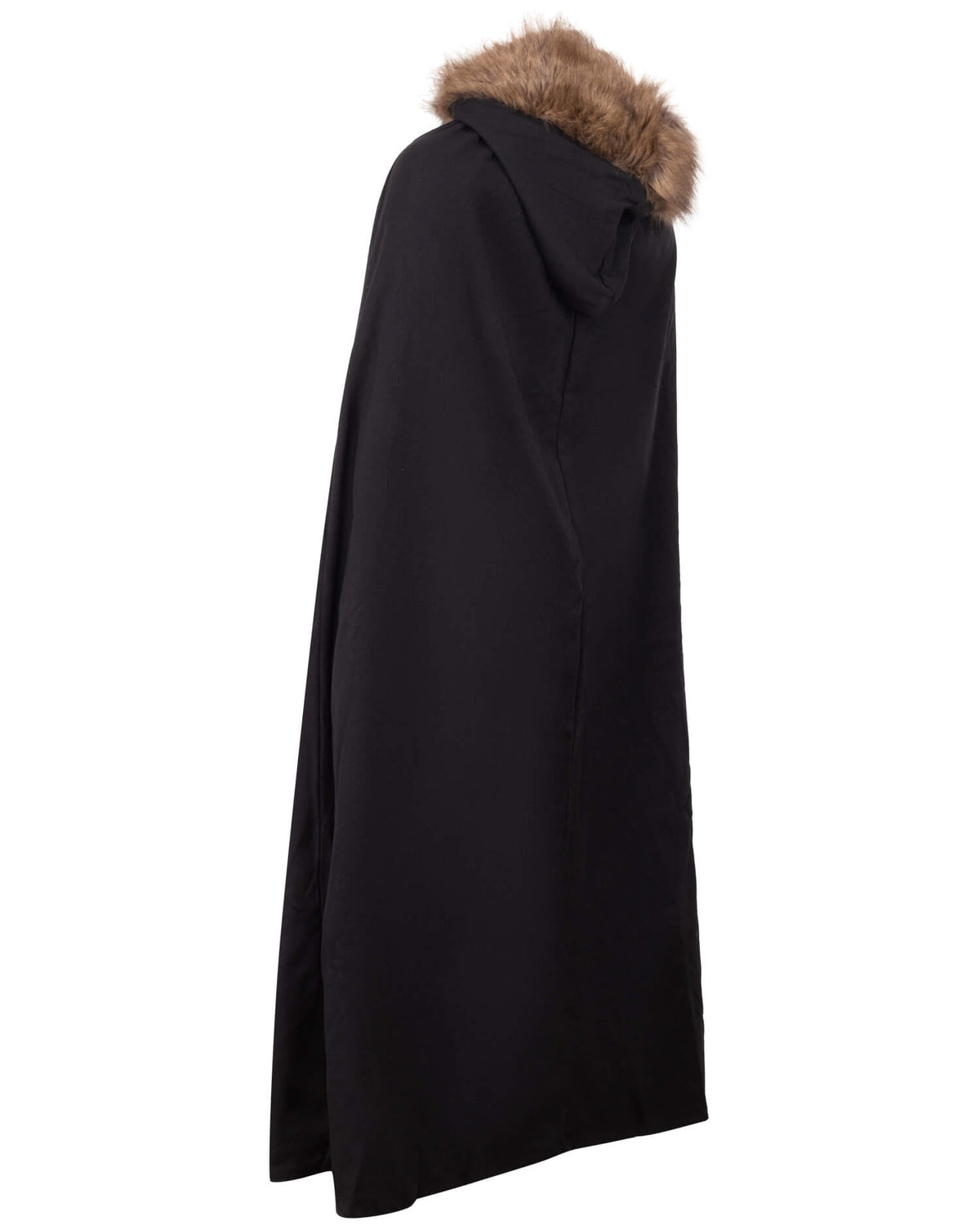 Cloak Aaron with fur trim, blue