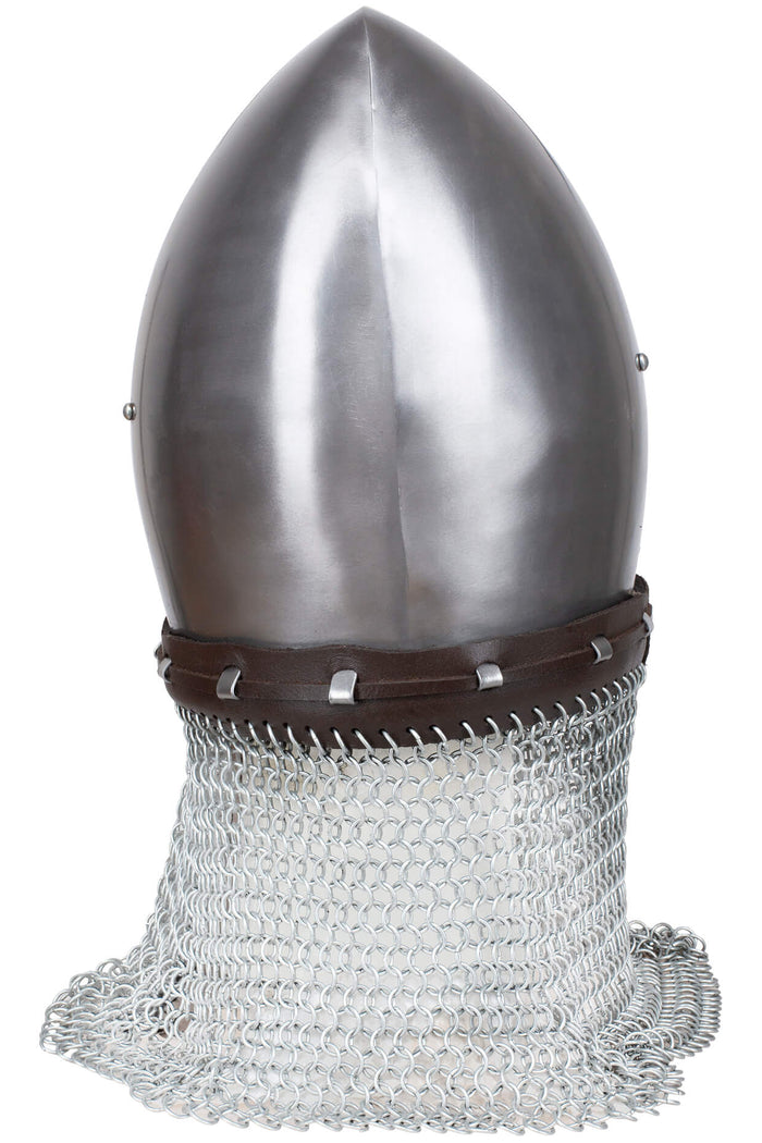 Bascinet met bretache Alwin, 14e eeuw