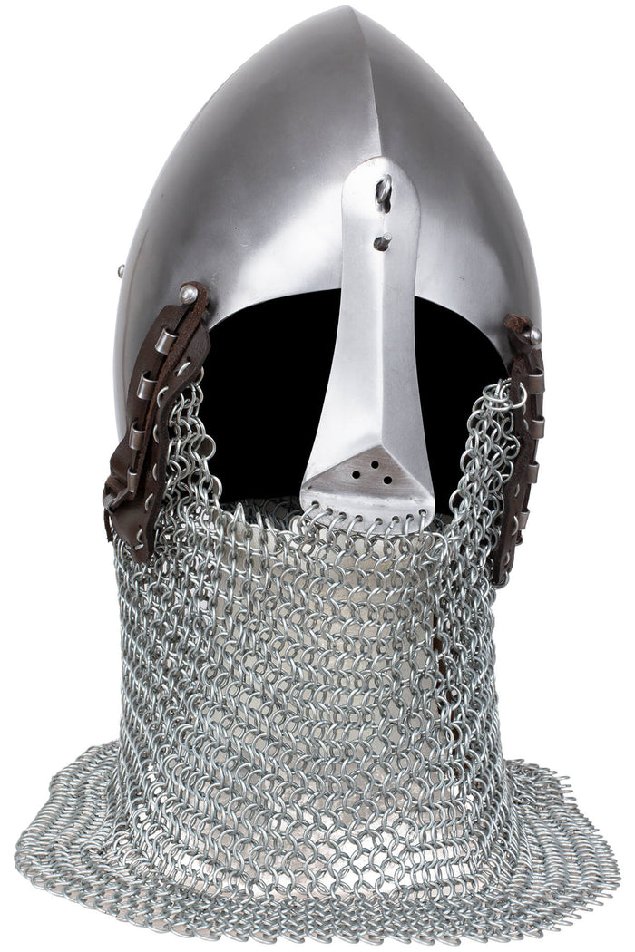 Bascinet met bretache Alwin, 14e eeuw
