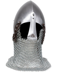 Bascinet met bretache Alwin, 14e eeuw