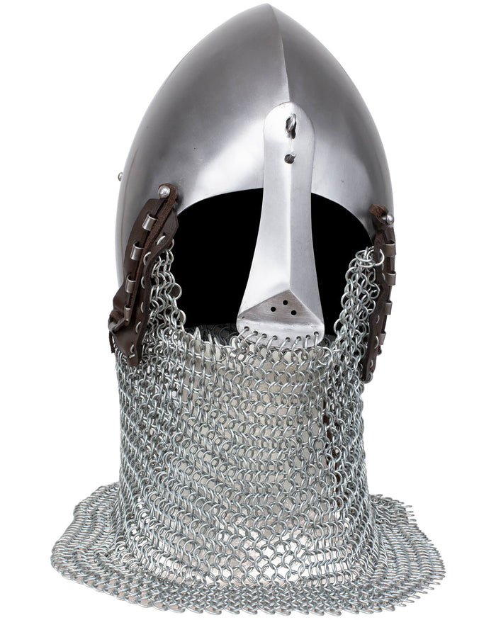 Bascinet met bretache Alwin, 14e eeuw