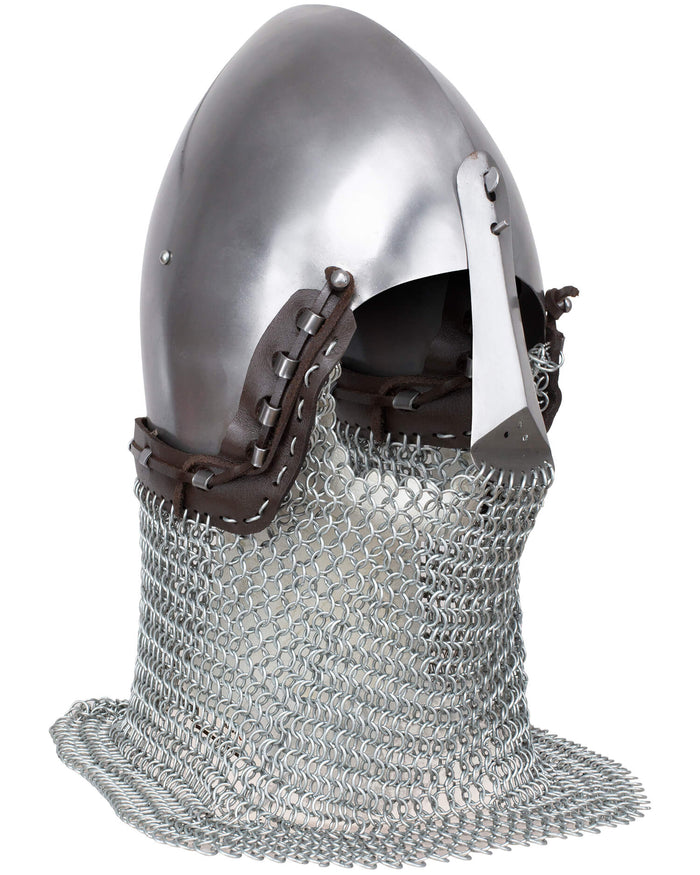 Bascinet met bretache Alwin, 14e eeuw