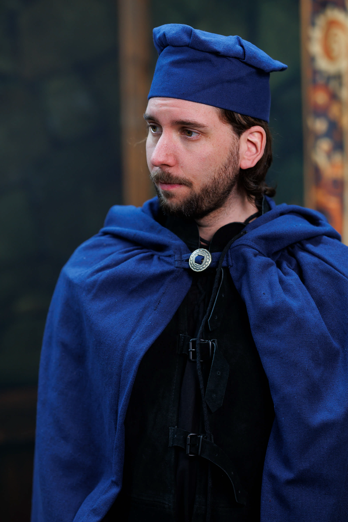Medieval hat Armin, blue