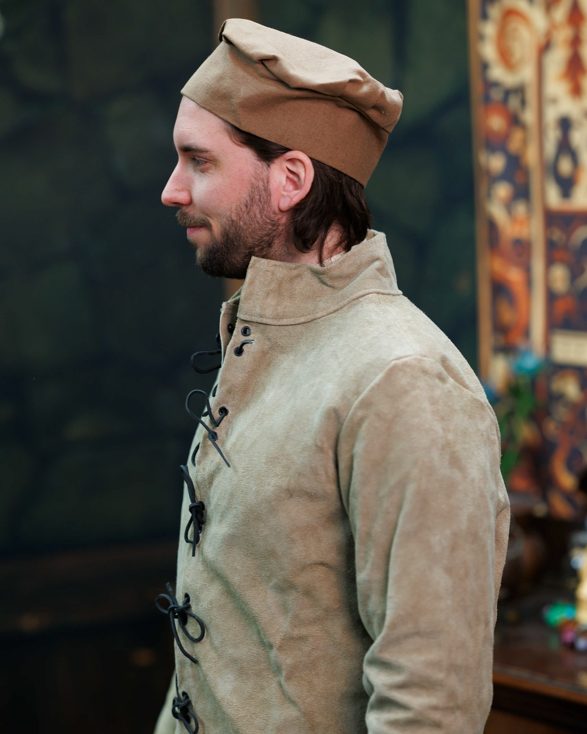 Medieval hat Armin, blue