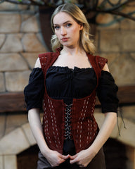 Bodice Athela, suede, black
