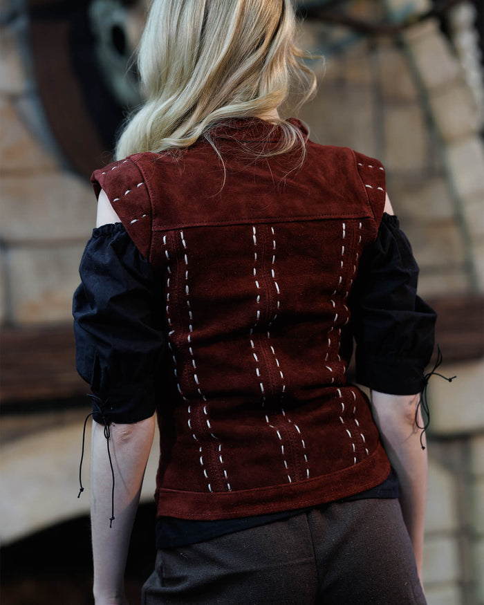 Bodice Athela, suede, black