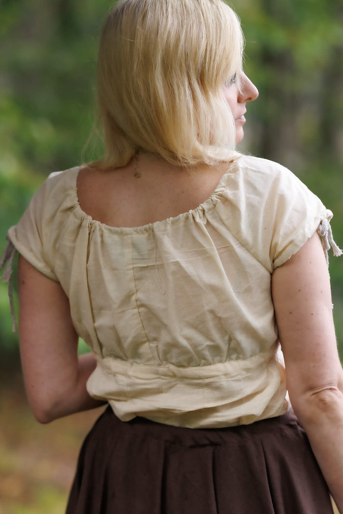 Baroque blouse Claudia, Natural