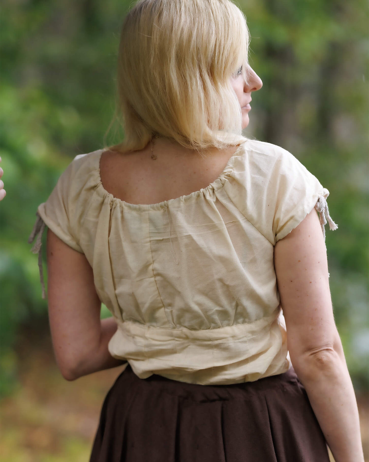 Baroque blouse Claudia, Natural