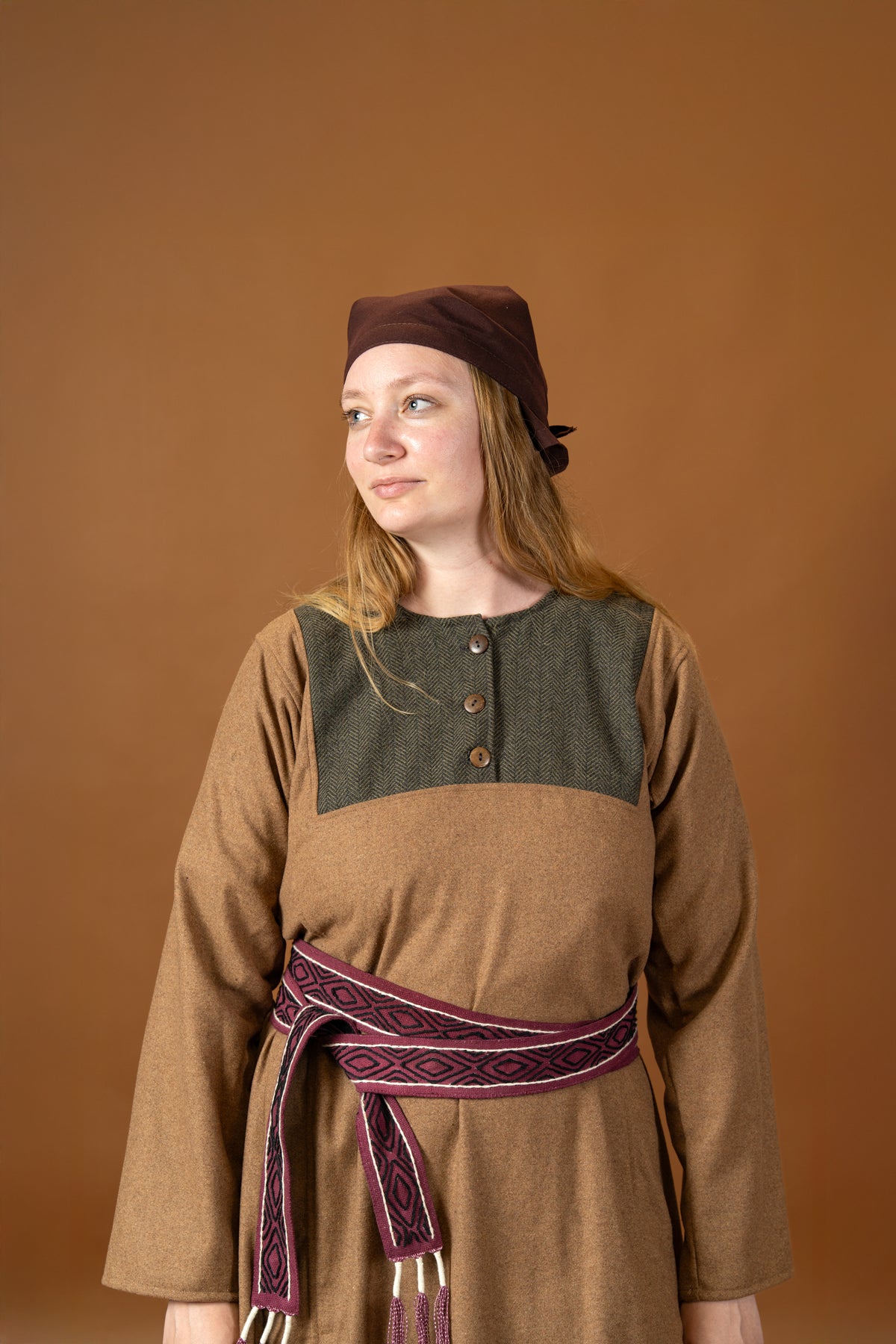 Rusvik Viking dress Jadwiga, sand, wool mix