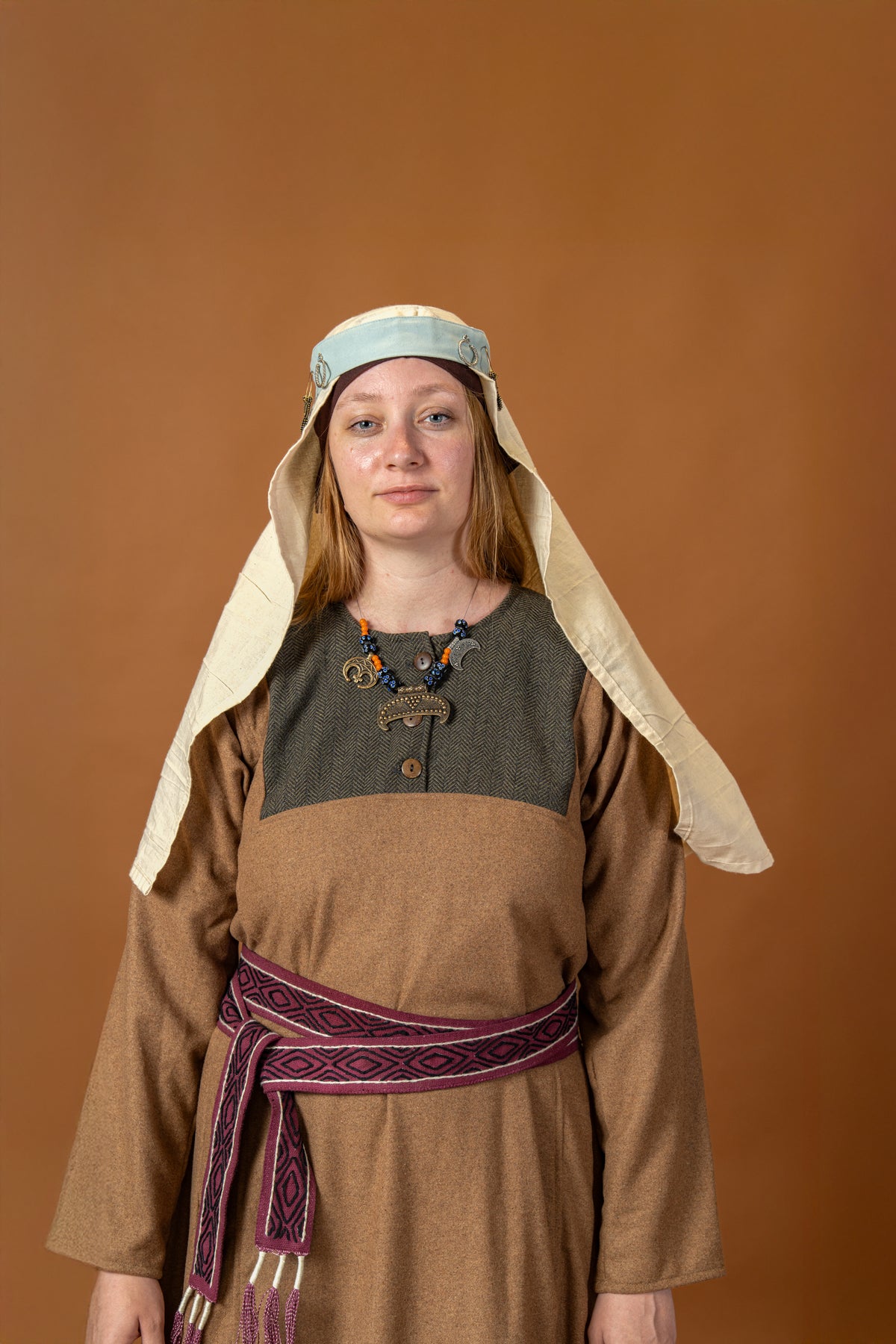 Rusvik Viking dress Jadwiga, sand, wool mix