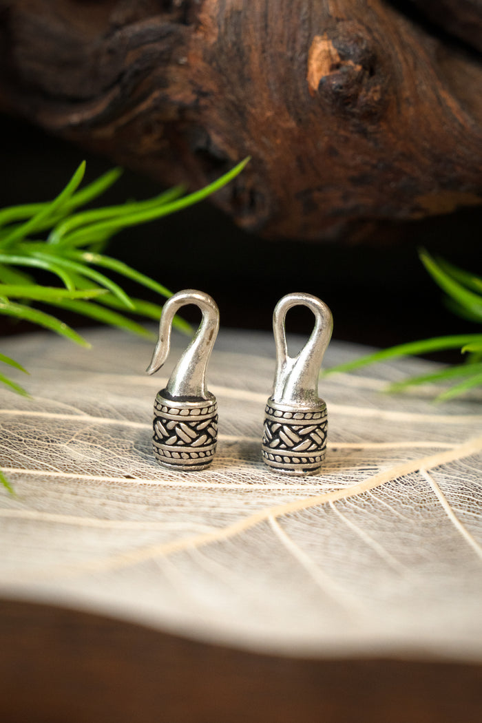 Viking necklace lock 3 mm, silvered bronze