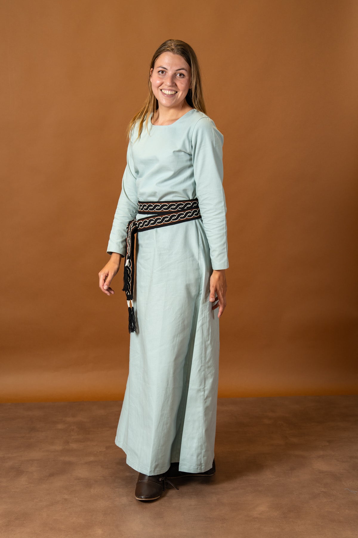 Viking dress Freya, light blue