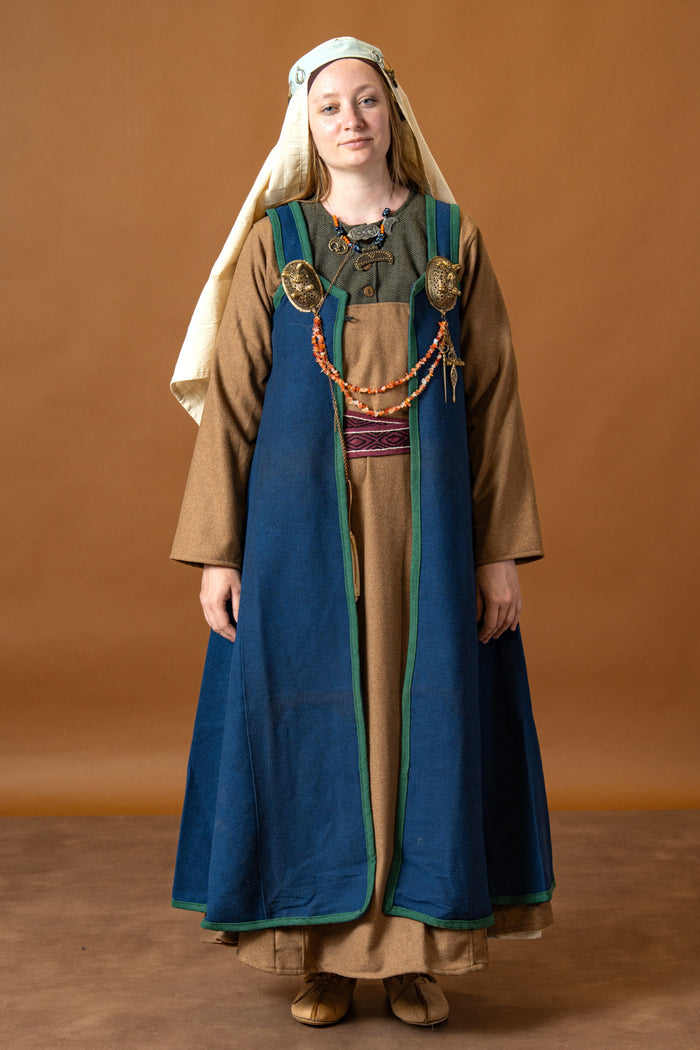 Rusvik Viking dress Katarzyna, blue-green