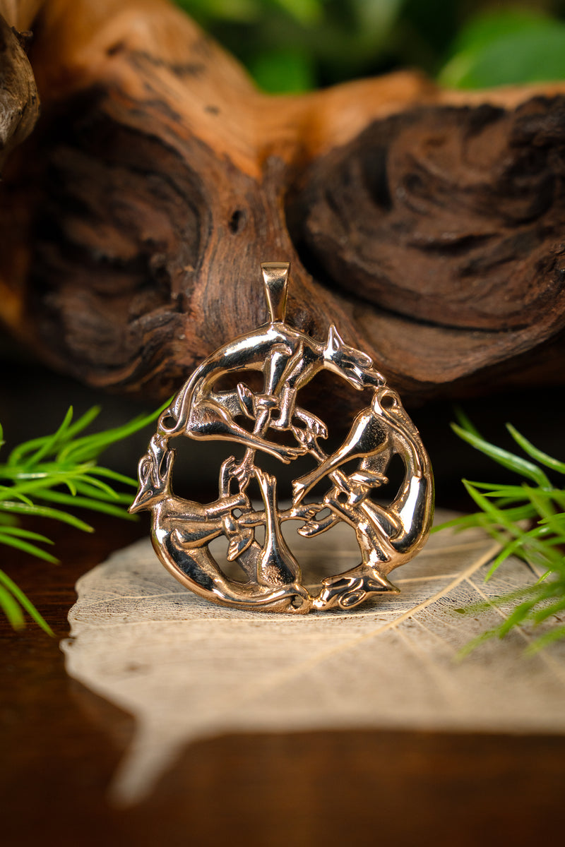 Anhänger Wilde Jagd, Bronze