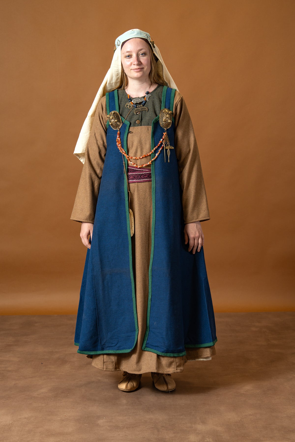 Rusvik Viking dress Jadwiga, sand, wool mix