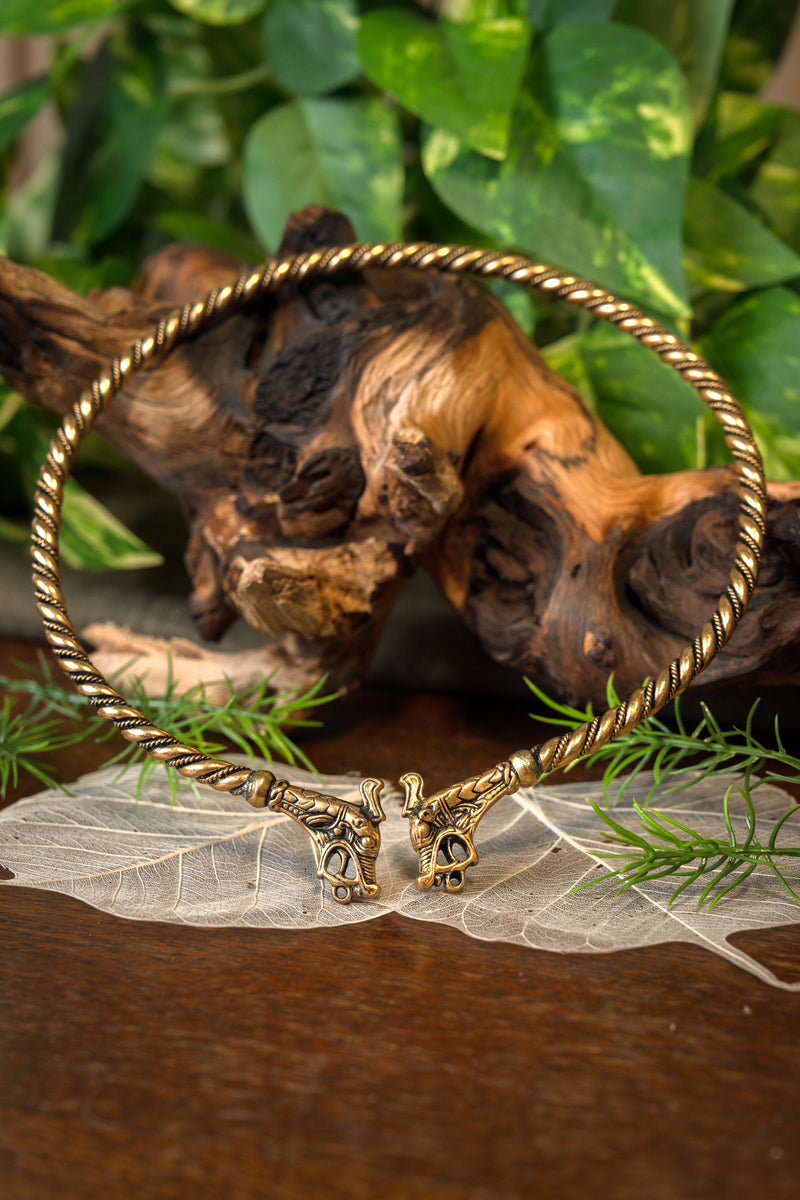 Wikinger Torque Haithabu, Bronze