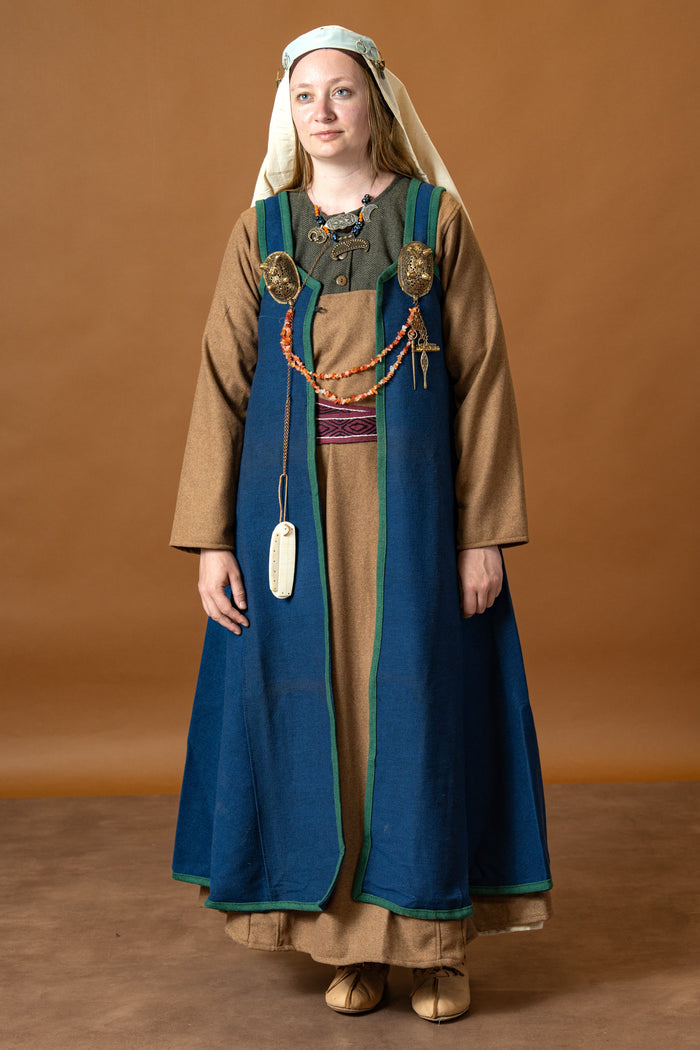 Rusvik Viking dress Katarzyna, blue-green