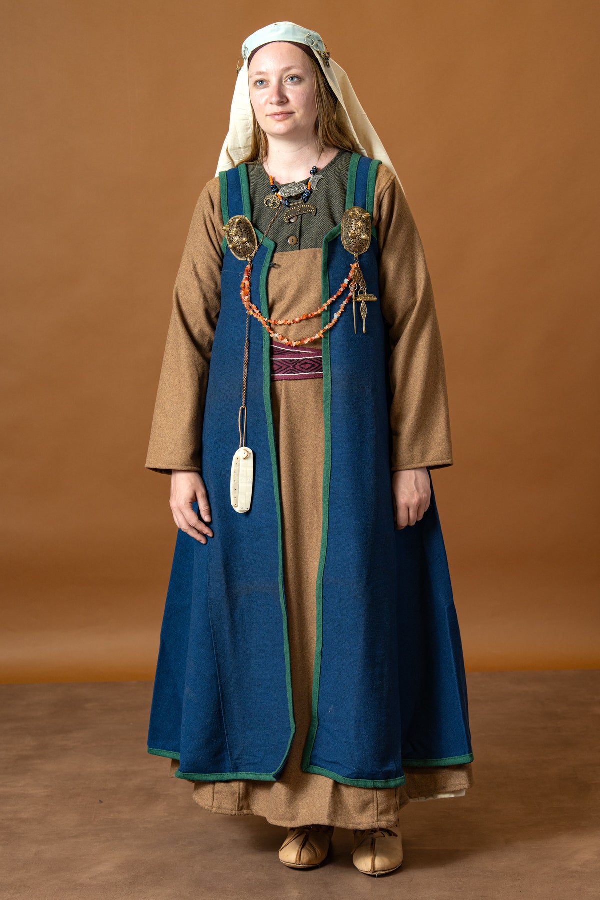 Rusvik Viking dress Katarzyna, blue-green