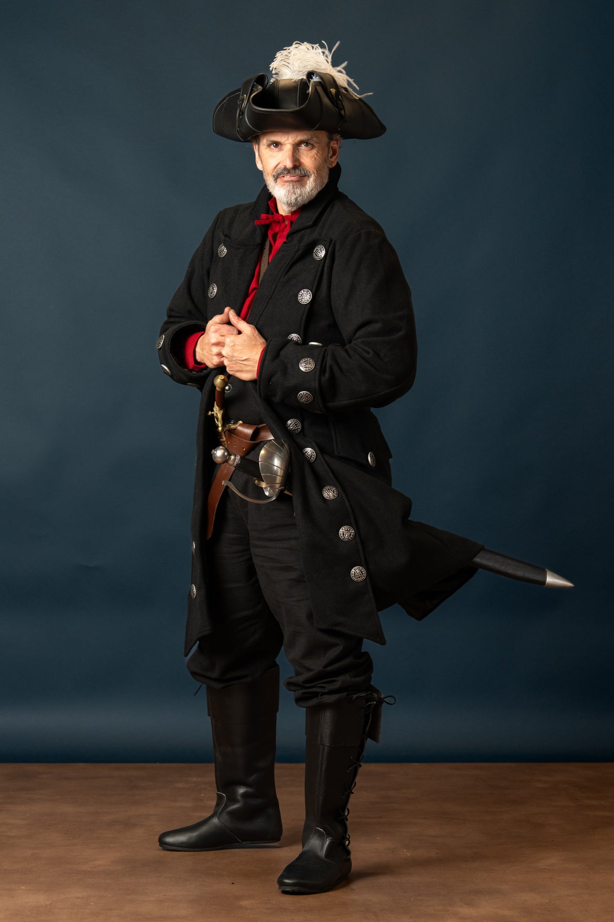 Justaucorps Antonio, ca. 1670–1700, wool, black