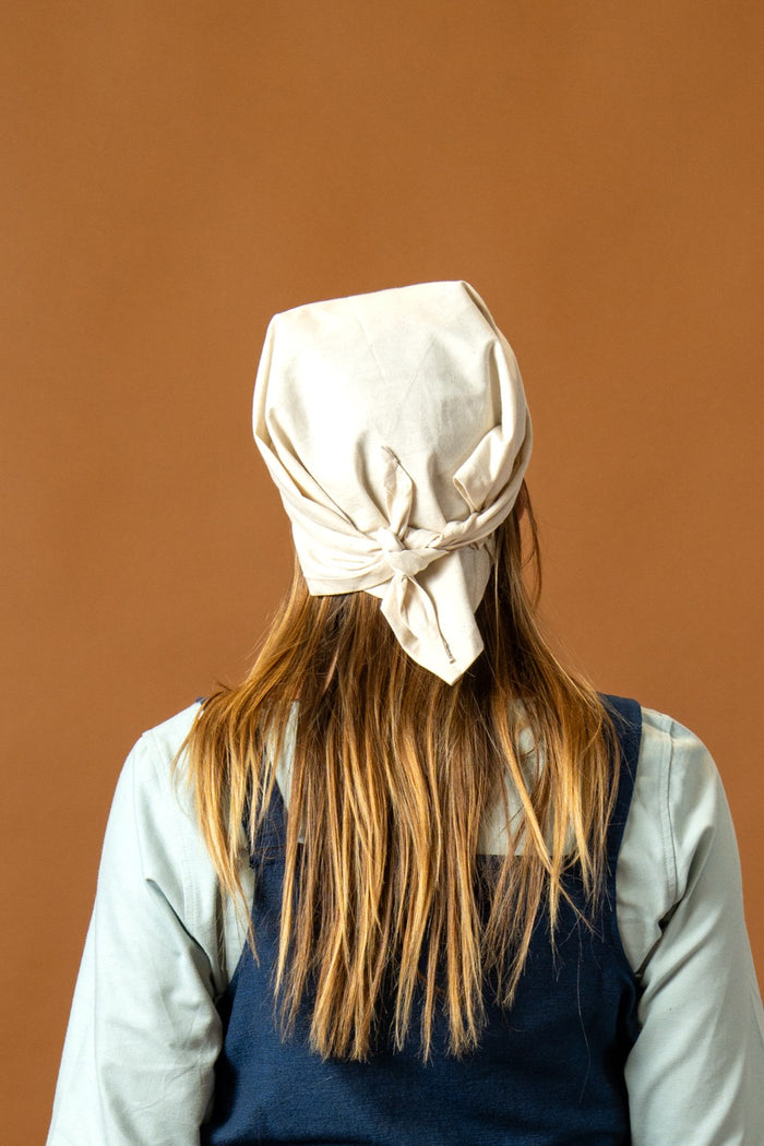Viking headkerchief Marianne, set of 2, brown & cream