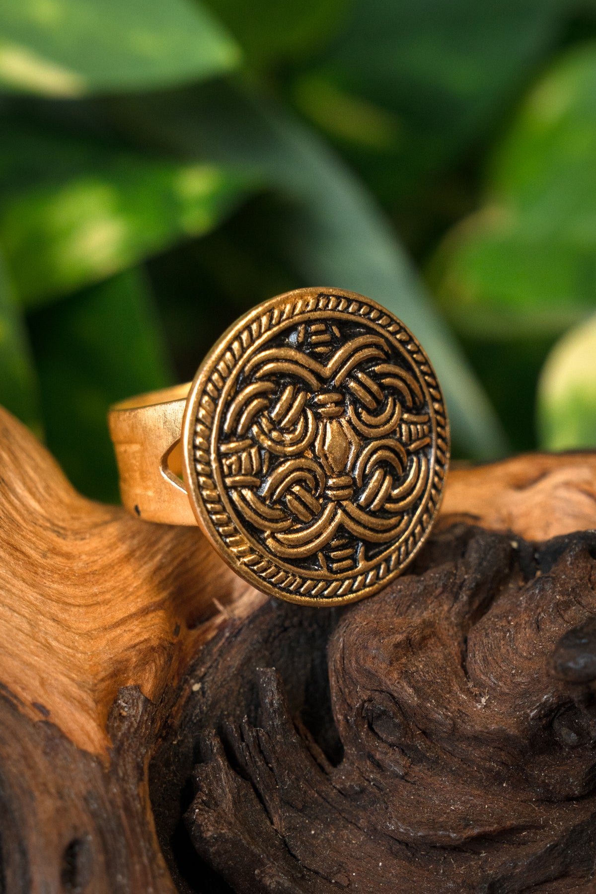 Birka Viking ring Borre style, bronze