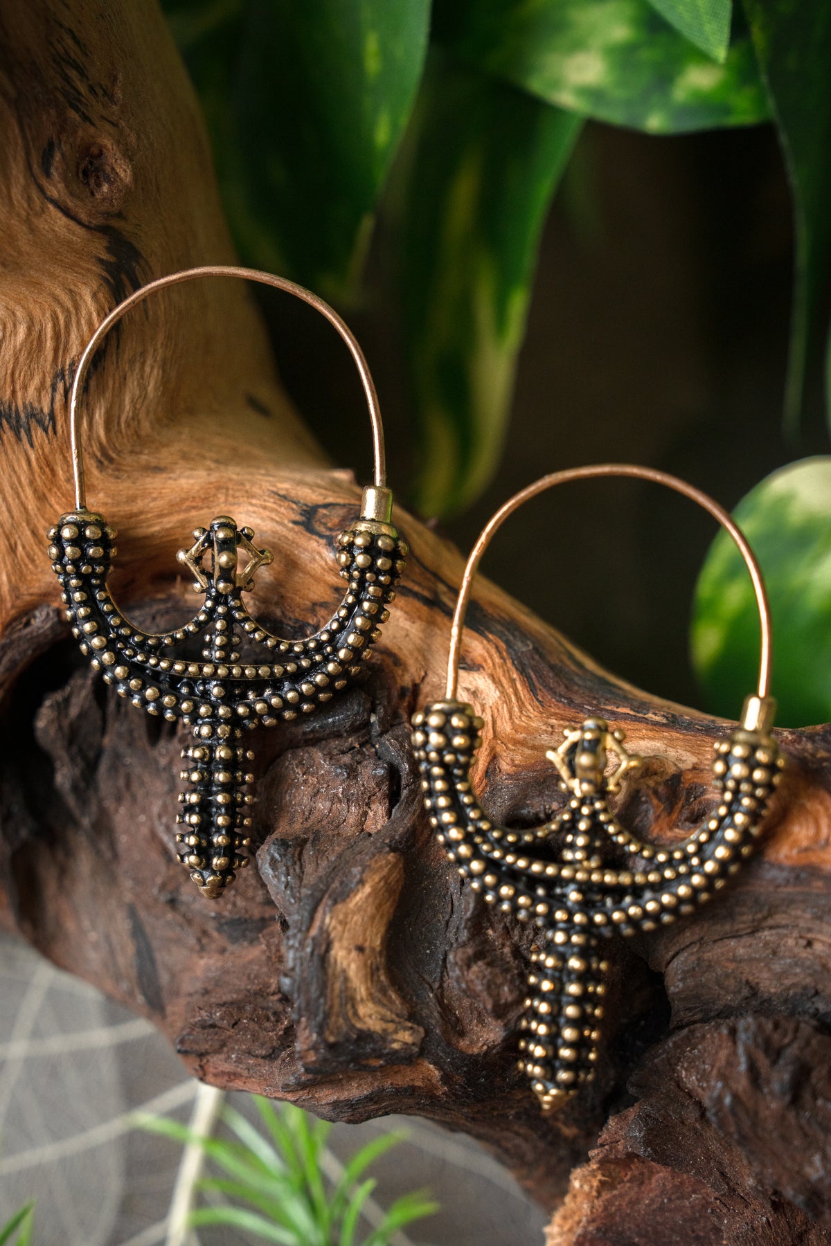 Slavic earrings Zawada Lancko?ska, bronze
