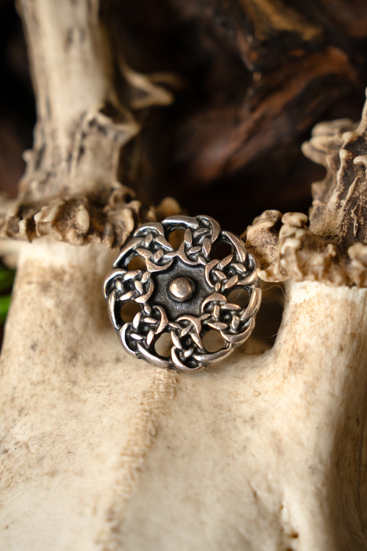 Early medieval buttons, set of 5 pieces, silvered