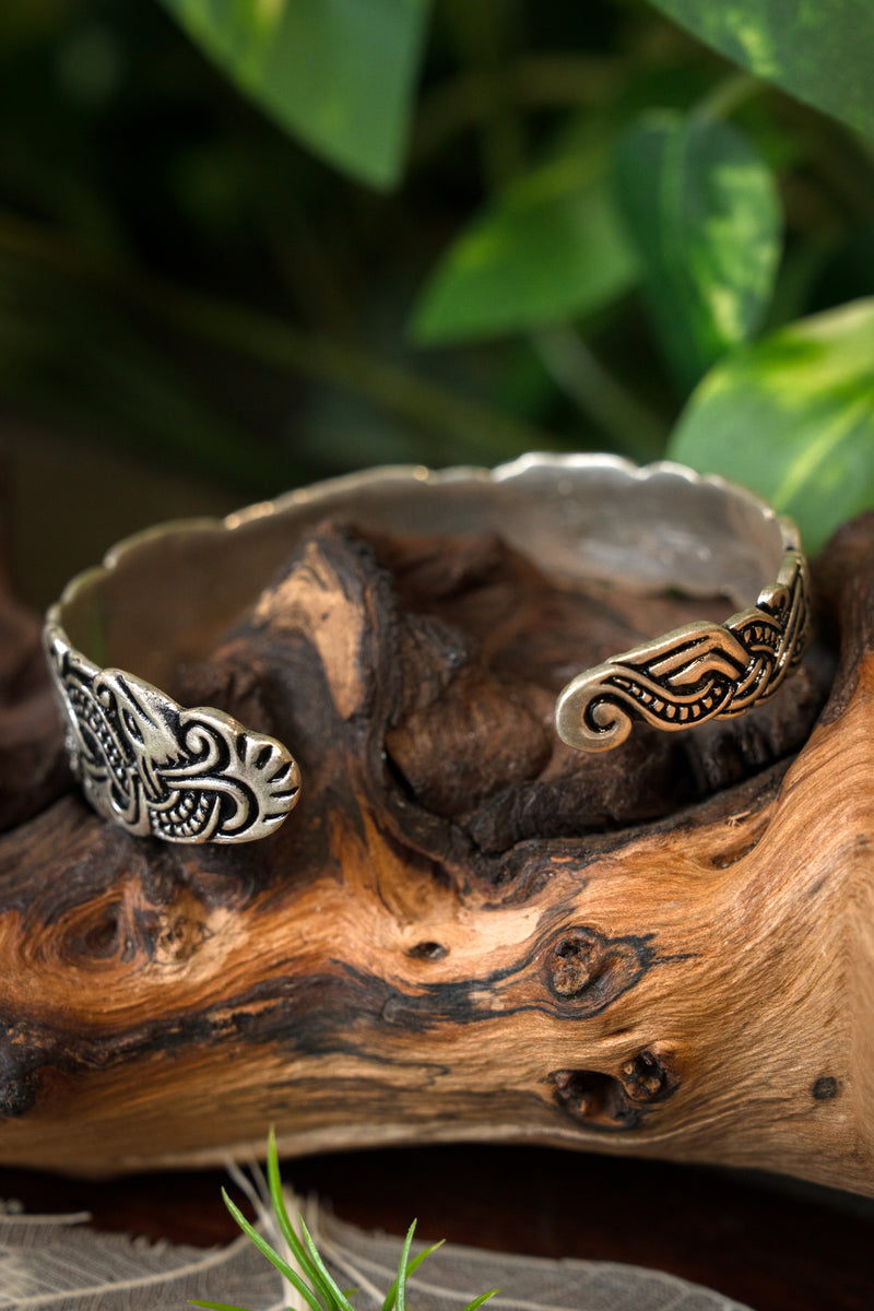 Bracelet viking île de Man, bronze argenté