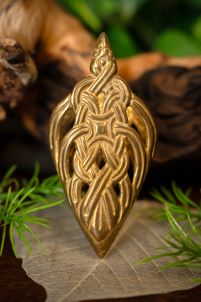 Viking scabbard chape Borre animal