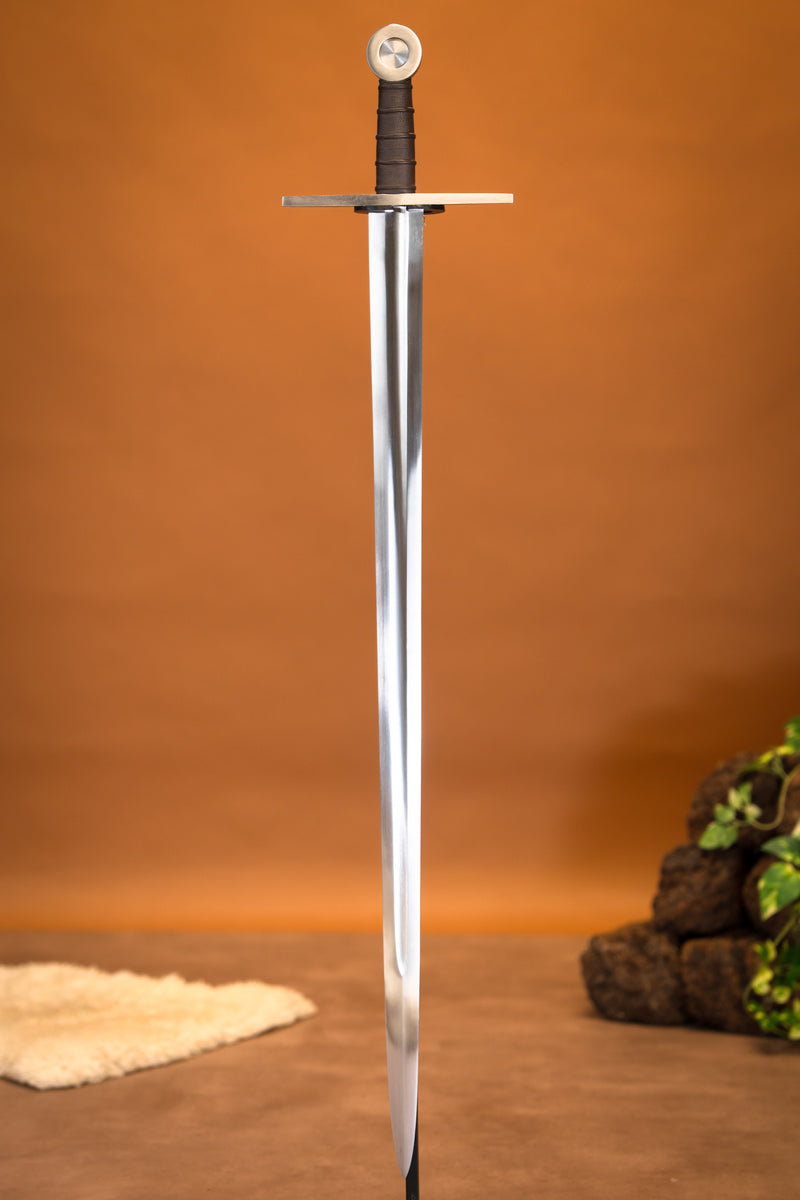 Tempelridder-sværd Oakeshott type XIII, halvskarpt