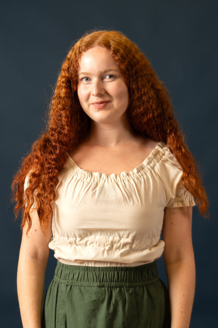 Baroque blouse Kalina, cream