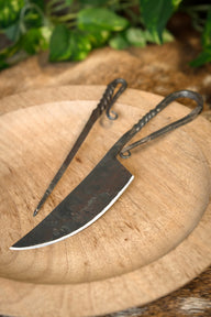 Hand-forged cutlery set Viking