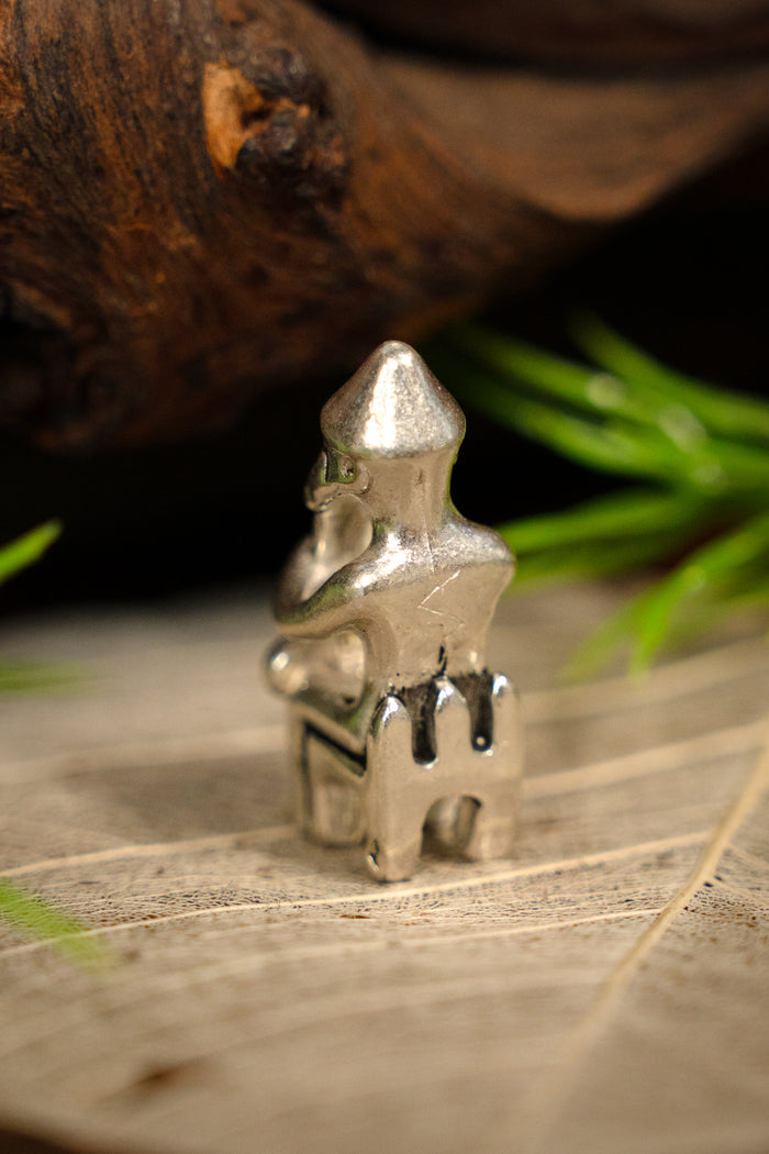 Viking Thor Amulet Iceland, silvered bronze