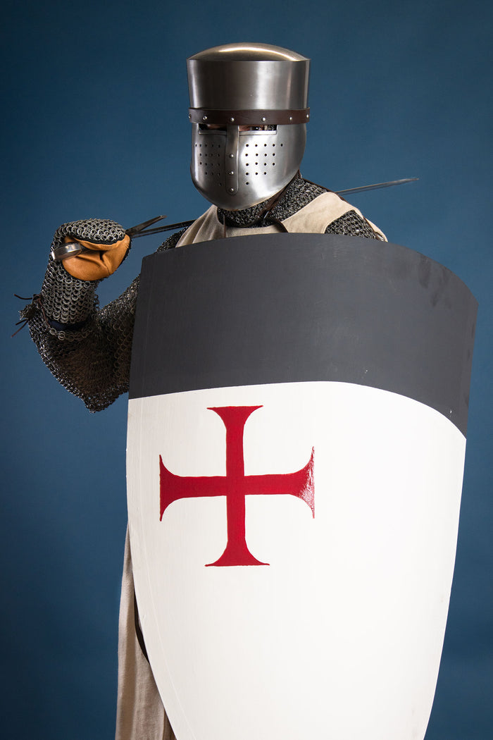 Medieval knight helmet Laurin, 1.3 mm