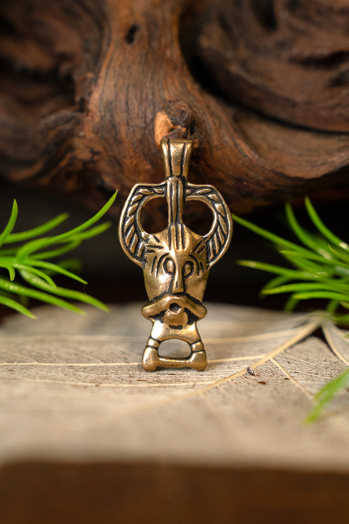 Viking Odin Amulet Ribe, bronze