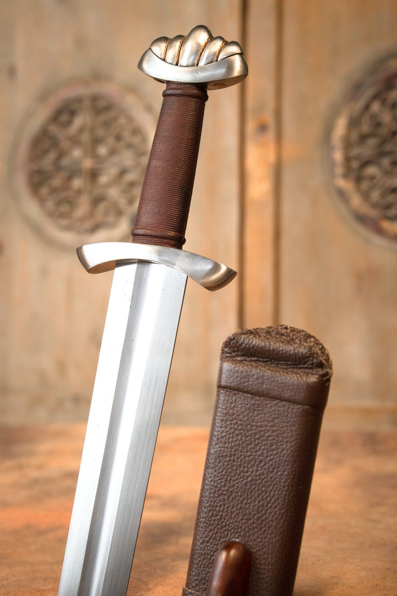 Spada vichinga Petersen tipo S, semi-affilata