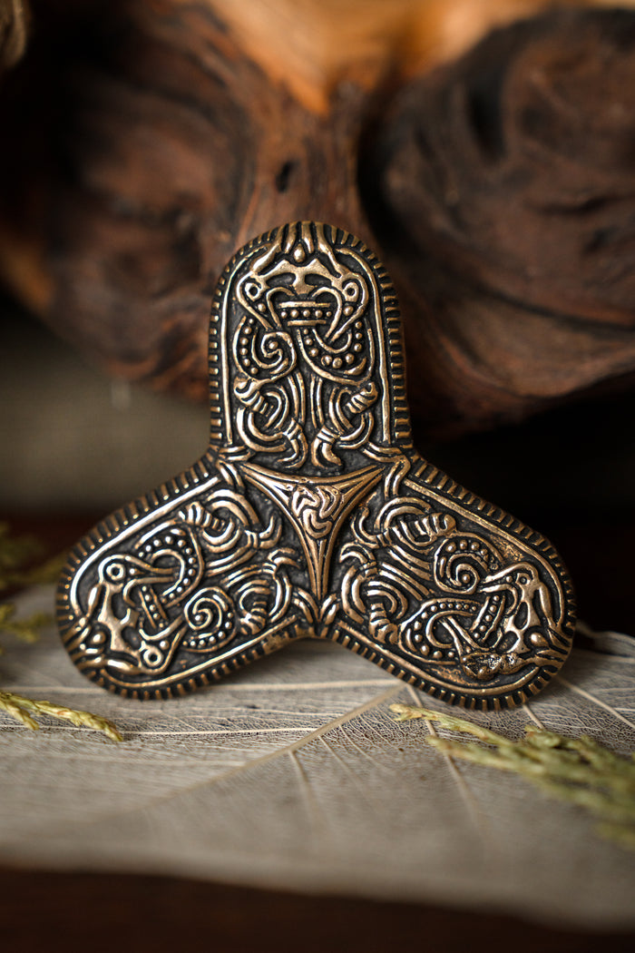 Viking brooch Tranby, bronze