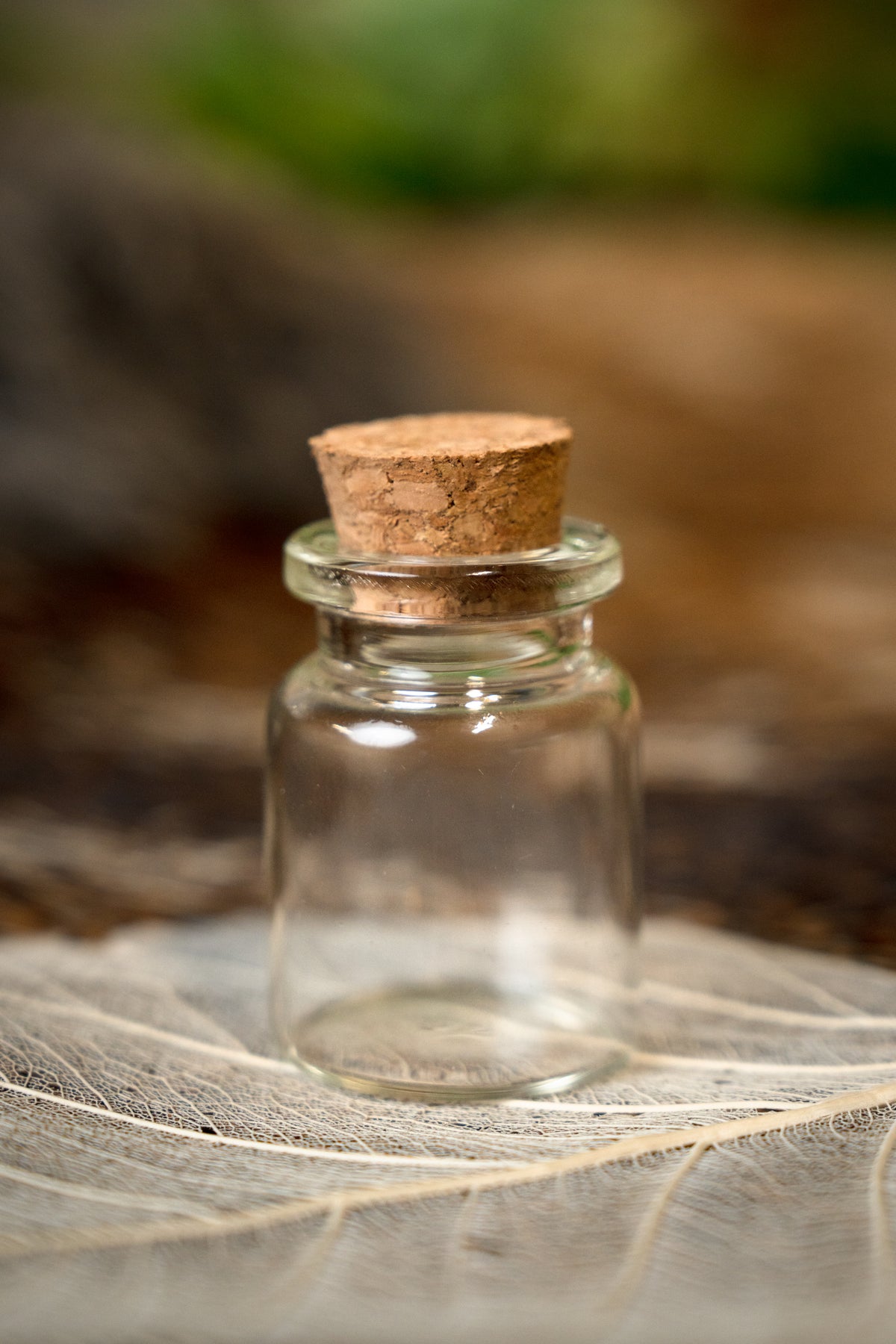Glass bottle with cork 3,4 cm
