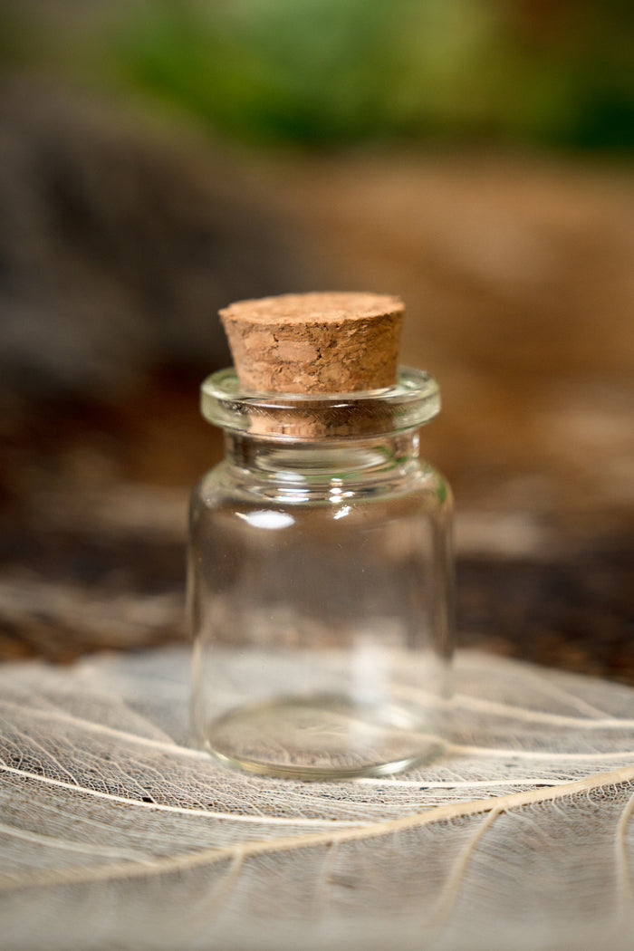 Glass bottle with cork 3,4 cm